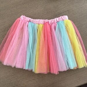 Toddler girl Claires skirt girls rainbow fairy unicorn tutu, dress up